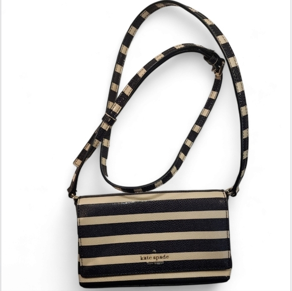 Nwt! Kate Spade Cedar Street Stripe Aster small crossbody shoulder bag - Picture 7 of 13